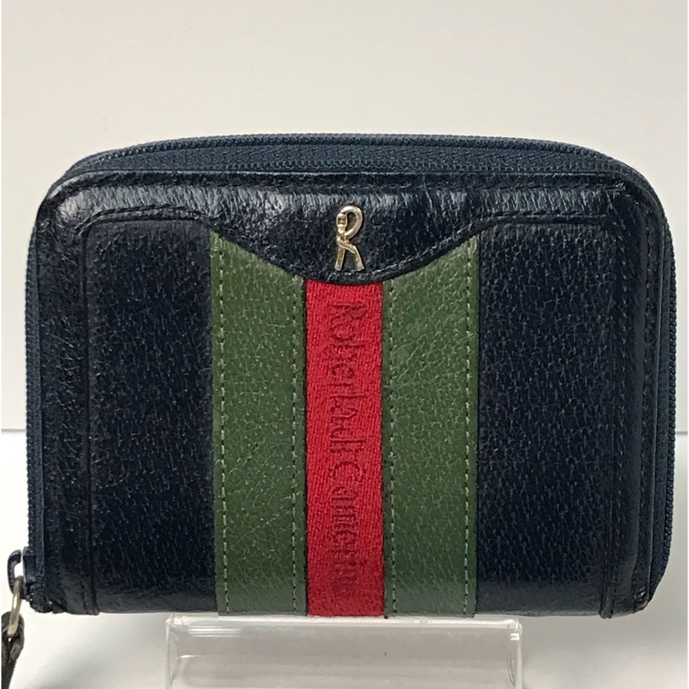Roberta di Camerino Leather Zip Around Card Wallet 💚❤️